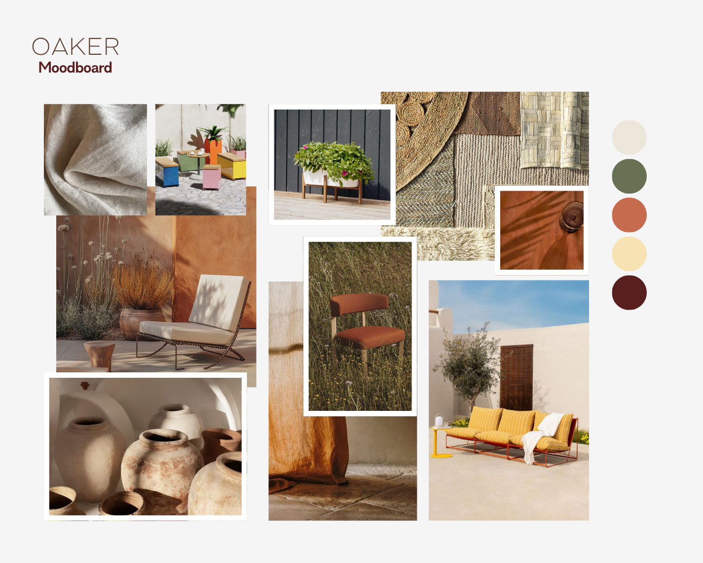 Oaker moodboard
